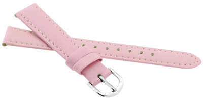 Correa de piel JVD, 14 mm, rosa, infantil