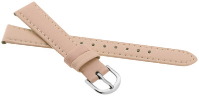 Correa de piel JVD, 14mm, beige, niños
