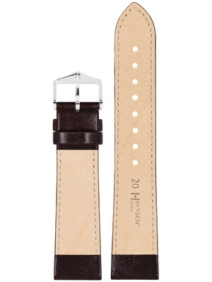 correa de cuero Hirsch Osiris M 03475110NQ-1, marrón, piel de ternero, longitud M