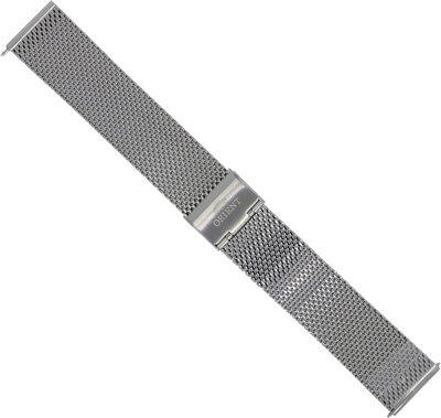 brazalete de acero inoxidable Orient UM00P112J0 21mm (para modelos RA-AC00 Bambino Version 6), de malla milanesa, plateado