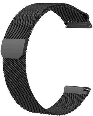 Pulsera de acero Ricardo 20 mm (para Garmin Fenix 7S, Epix 2, 42mm, etc.), negra, QuickFit