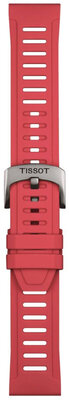 correa de silicona Tissot T852.049.243 21mm, rojo, Quick Release