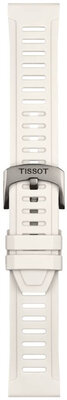 correa de silicona Tissot T852.049.245 21mm, blanco, Quick Release
