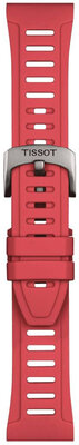 correa de silicona Tissot T852.049.247 21mm, rojo, talla XS, Quick Release