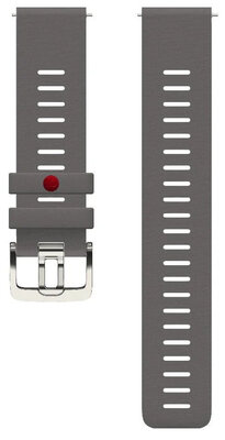 Correa de silicona Polar 22mm, gris, talla M/L