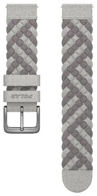 Correa textil Polar 20mm Alcantra, gris, talla M/L