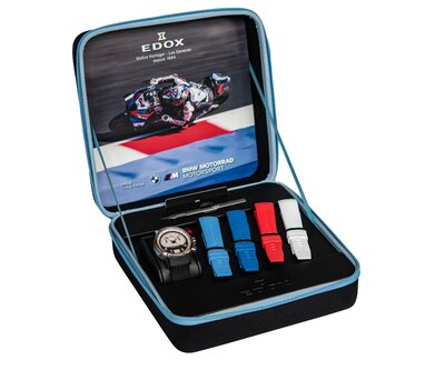 Edox Chronorally Chronograph 45 38003-tinrcanbr BMW Limited Edition 600pcs (+ 4 correas de repuesto)