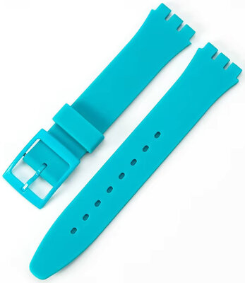 Correa de silicona Ricardo 19mm (para Swatch), turquesa V1