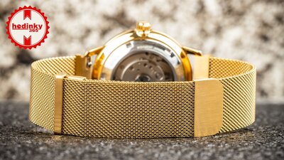 brazalete de acero inoxidable Ricardo Milanese, Gold, magnético 20mm
