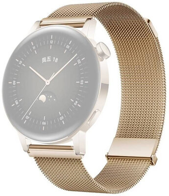 Pulsera de acero Ricardo Milanese, oro, magnética 22mm