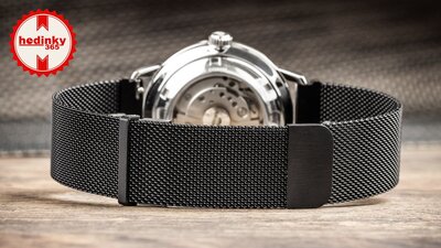 brazalete metálico Ricardo Venosa 20mm, Quick Release, Black