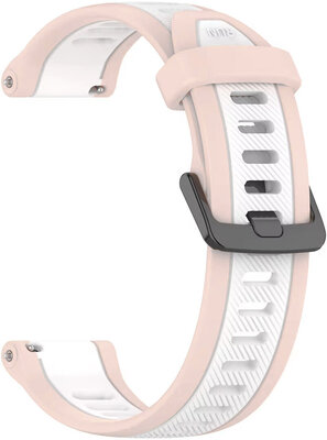 Ricardo Correa de silicona 22mm (Garmin Venu 3, Forerunner 265, Vívoactive 4, etc.), beige, cierre rápido