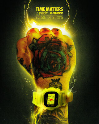Casio G-Shock Original DWE-5600JB-1A9ER J. Balvin Collaboration (+correa y luneta de repuesto)