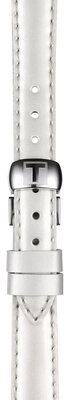 Correa de piel Tissot T852.036.540 12mm, blanca