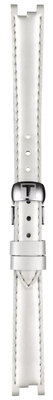 Correa de piel Tissot T852.036.540 12mm, blanco