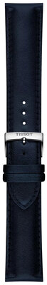 Correa de piel Tissot T852.050.301 22mm, azul, vegan, Quick Release