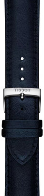 Correa de piel Tissot T852.050.301 22mm, azul, vegana