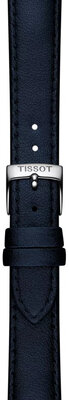 Correa de piel Tissot T852.050.307 22mm, azul, vegana
