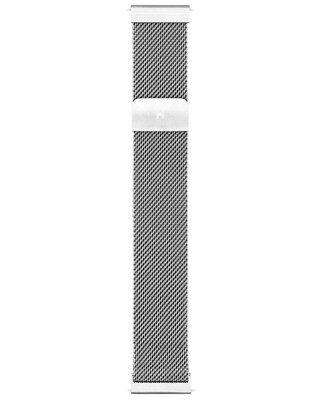 Brazalete de acero inoxidable Hirsch Milanaise L 30161434-2, plateado, magnético, longitud L, Quick Release