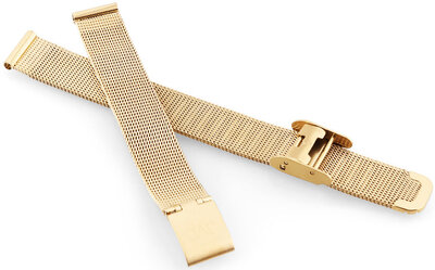 Correa de metal JVD RJ-TS69 17mm, oro, milanesa