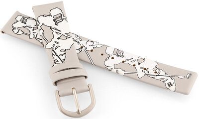 Correa de piel JVD RJ7221.3 18mm, gris, niños