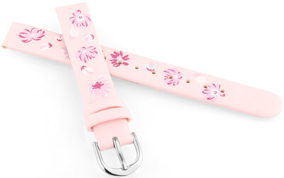 Correa de piel JVD RJ7226.1 12mm, rosa, niños