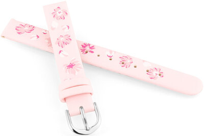 Correa de piel JVD RJ7226.2 12mm, rosa, niños