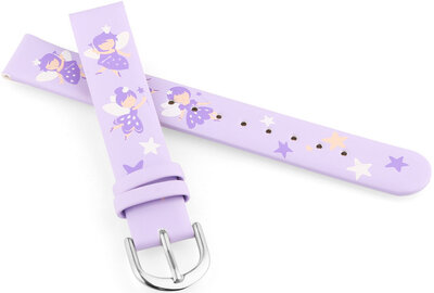 Correa de piel JVD RJ7223.5 14mm, morada, niños
