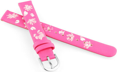 Correa de piel JVD RJ7226.3 12mm, rosa, niños