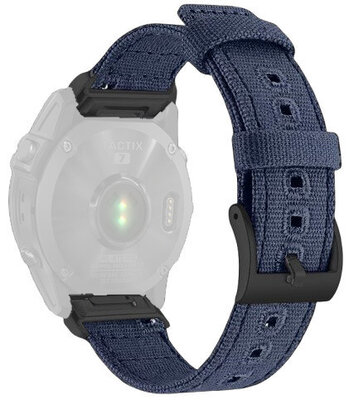Correa de nailon Ricardo 22mm (pro Garmin Fenix 8/7/6 (47mm), Epix 2 aj.), azul V3, QuickFit