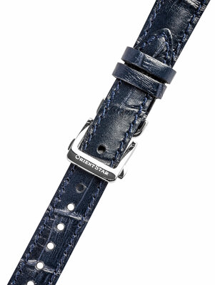 Correa de piel Orient UL024018J0 14mm (para el modeloy RE-ND00), azul