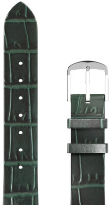 Correa de piel JVD RBR14C819-LEA-V12 16mm, verde