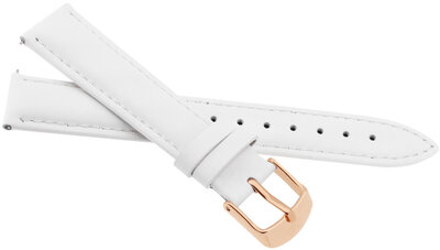 Correa de piel JVD RJ-TSR 20mm, blanca
