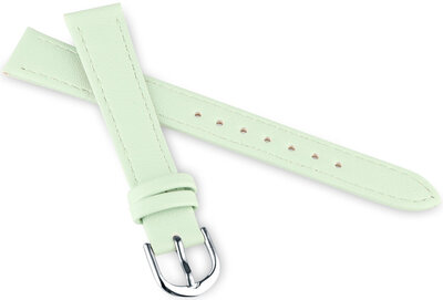 Correa de piel JVD RJ7227.2 14mm, verde, niños