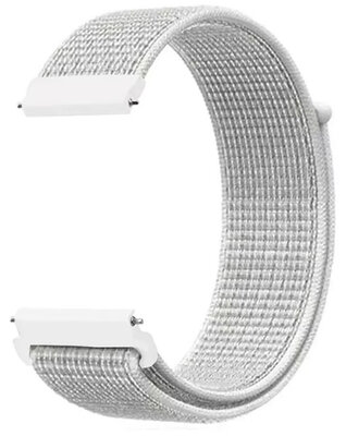Correa de nylon Ricardo 20mm (para Coros Pace 2), blanca, cierre rápido