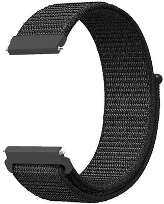 Correa de nylon Ricardo 20mm (para Coros Pace 2), negra, cierre rápido