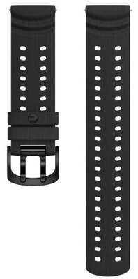 Correa de silicona Polar 22mm, negra V2, talla S-L