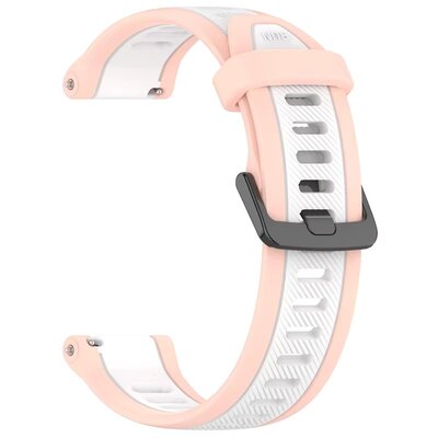Ricardo Correa de silicona 20mm (para Garmin Venu, Venu Sq, Venu 2 plus, etc.), beige, cierre rápido