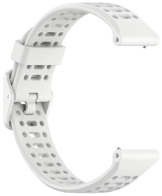 Correa de silicona Ricardo 22mm (para Coros Pace 3, Apex 2 Pro), blanca V2, cierre rápido