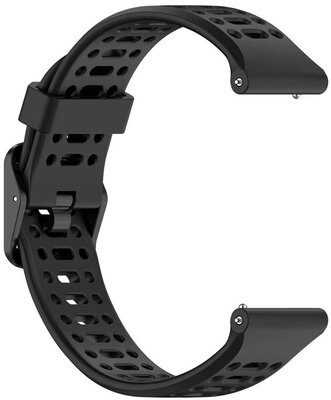 Correa de silicona Ricardo 22mm (para Coros Pace 3, Apex 2 Pro), negra V1, cierre rápido