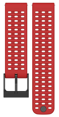 Ricardo 22mm Silicone Strap (for Suunto 9 Peak, Race, Vertical), Red V2, Quick Release