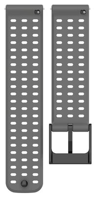 Correa de silicona Ricardo 22mm (pro Suunto 9 Peak, Race, Vertical), gris, Quick Release