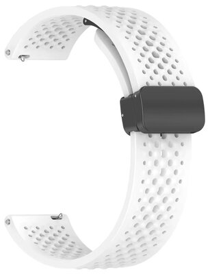 Correa de silicona Ricardo 22mm (para Xiaomi), blanca V2, cierre rápido