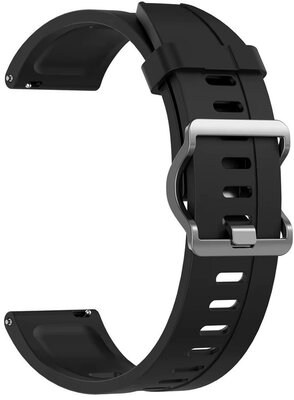 Correa de silicona Ricardo 22mm (para Xiaomi), negra V1, cierre rápido