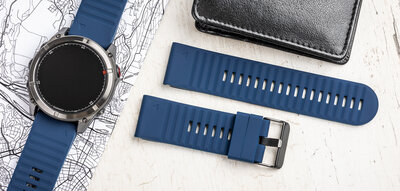 Correa de silicona Ricardo 26mm (pro Garmin Fenix 8/7X/6X (51mm), Tactix aj.), azul V4, QuickFit