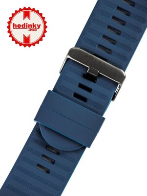 correa de silicona Ricardo Livigno 26mm, Dark Blue, QuickFit