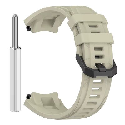 Correa de silicona Ricardo (para Amazfit T-Rex 3), gris, + accesorios de repuesto