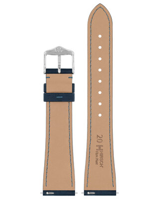 Correa natural Hirsch Fibre Plant L 04299080-2, azul, fibras naturales, longitud L, Quick Release Limited Edition