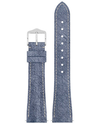 Correa natural Hirsch Fibre Plant M 04299182-2, azul, fibras naturales, longitud M, Quick Release Limited Edition