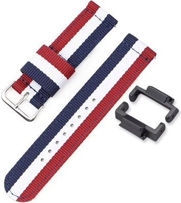 Correa textil Ricardo 16mm (para Casio G-Shock GA-2100/GA-2110, DW-5600, GW-6900), color V5, NATO, + adaptador